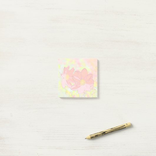 Floral   post-it® notes (Op bureau)