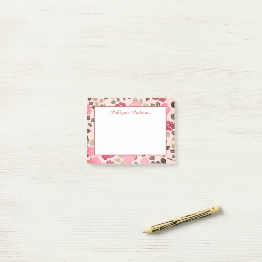 Floral Post-it® Notes (Op bureau)