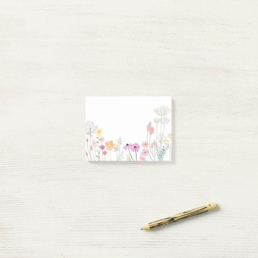 Floral Post-it® Notes (Op bureau)
