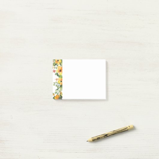 Floral Post-it-Notes Post-it® Notes (Op bureau)