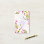 Floral Post-it-Notes Post-it® Notes (Op bureau)