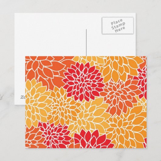 Floral Post Kaart (Voorkant / Achterkant)