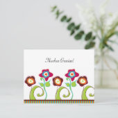 Floral Post Kaart (Staand voorkant)