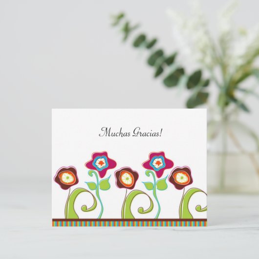 Floral Post Kaart (Staand voorkant)