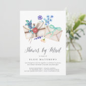 Floral Post Virtual Baby of Vrijgezellenfeest per  Kaart (Staand voorkant)