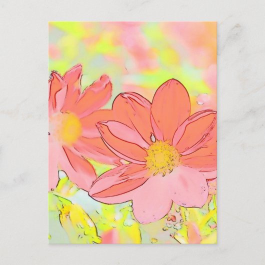 Floral Postcard Briefkaart (Voorkant)