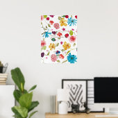 Floral poster (Thuiskantoor)