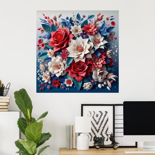 Floral Poster (Thuiskantoor)