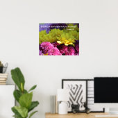 Floral Poster, Bijbelversie over Gods kracht Poster (Thuiskantoor)