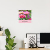 Floral Poster met Bijbelse Verse (Thuiskantoor)
