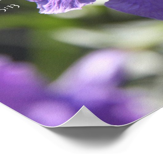 Floral Poster met Bijbelversum over hoop en geloof (Hoek)