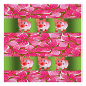 Floral Poster Pig (Voorkant)