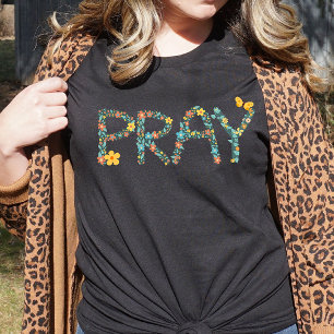Floral Pray T-shirt voor dames