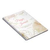 Floral Prayer Journal, met als illustratie roze en Notitieboek (Rechterzijde)