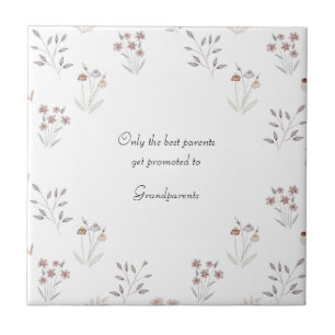 Floral Pregnancy Announcement Grandparents To Be Tegeltje