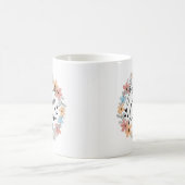Floral Pregnancy Mug, Growing A Tiny Human Koffiemok (Center)