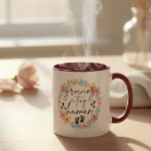 Floral Pregnancy Mug, Growing A Tiny Human Koffiemok