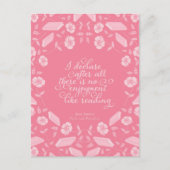Floral Pride & Prejudice Jane Austen Bookish Quote Briefkaart (Voorkant)