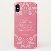 Floral Pride & Prejudice Jane Austen Bookish Quote Case-Mate iPhone Case (Achterkant)