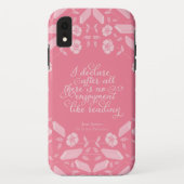 Floral Pride & Prejudice Jane Austen Bookish Quote Case-Mate iPhone Case (Achterkant)