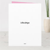 Floral Princess Afro-Amerikaanse dochter verjaarda Kaart (Achterkant)