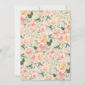 Floral Princess Birthday Foto Kaart (Achterkant)