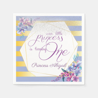 Floral Princess Birthday Servet