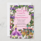 Floral Princess Enchanted Fairy Tale Birthday Kaart (Voorkant)