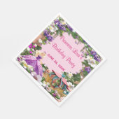Floral Princess Enchanted Fairy Tale Birthday Servet (Hoek)