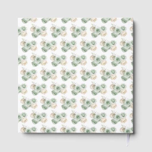 Floral Princess in a Sage Green Dress Quinceanera Gastenboek (Achterkant)