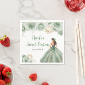 Floral Princess in Sage Green Dress Sweet Sixteen Servet (Insitu)