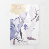 Floral Print 1 Drieluik Wenskaart (Cover)