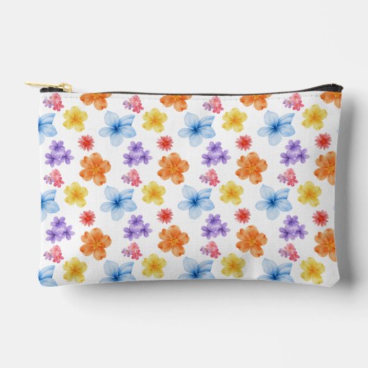 Floral Print Accessoires Cosmetische Tas (Voorkant)