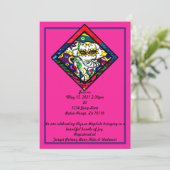 Floral Print Carnival Elephant Kaart (Staand voorkant)