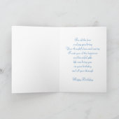 Floral Print Custom Name Birthday Kaart-zuster Kaart (Binnen)