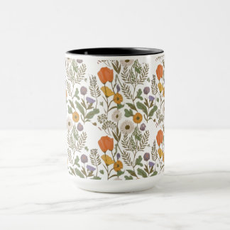Floral Print Koffiebekers Mok
