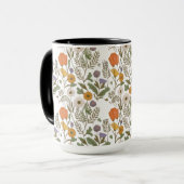 Floral Print Koffiebekers Mok (Voorkant links)