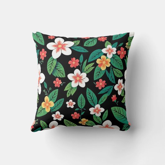 floral print kussen (Achterkant)