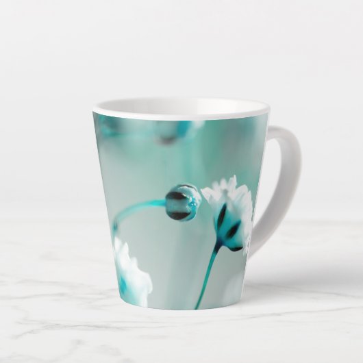 Floral Print Latte Mok (Rechterhoek)