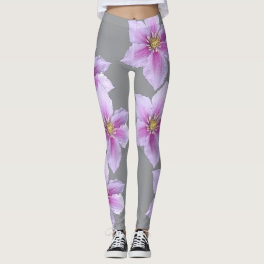 Floral Print Leggings–Elegante & Stijlvolle Active Leggings (Voorkant)