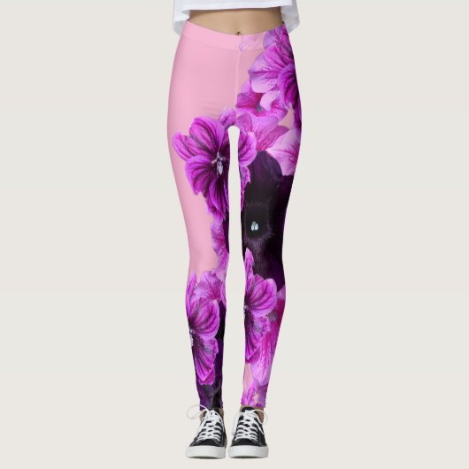 Floral Print Leggings–Elegante & Stijlvolle Active Leggings (Voorkant)