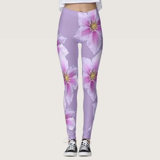 Floral Print Leggings–Elegante & Stijlvolle Active Leggings (Voorkant)