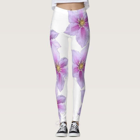 Floral Print Leggings–Elegante & Stijlvolle Active Leggings (Voorkant)