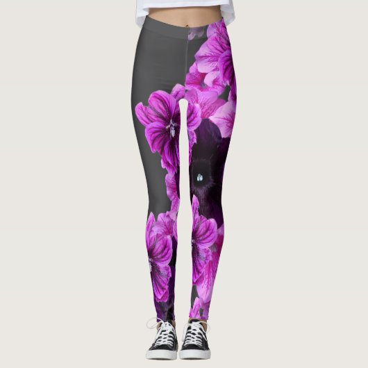 Floral Print Leggings–Elegante & Stijlvolle Active Leggings (Voorkant)