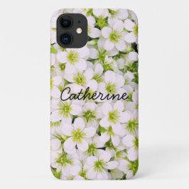 Floral Print met Hoesje-Gemate iPhone Case