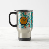 Floral Print Monogramed Reisbeker (Links)
