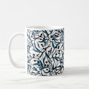Floral print. Natuurlijke curven. Patroon Koffiemok