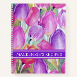 Floral Print Notitieboek