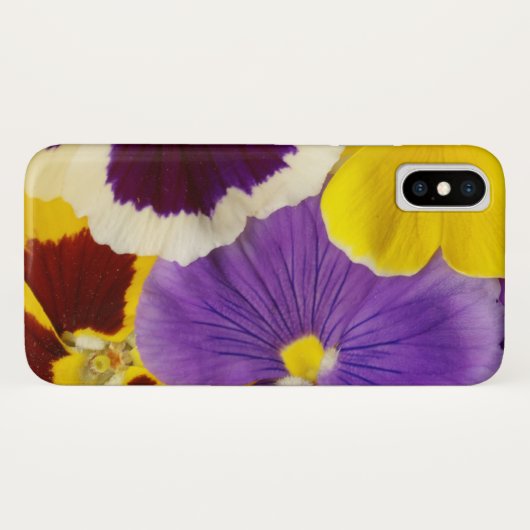 Floral Print Pansies Case-Mate iPhone Case (Achterkant (horizontaal))