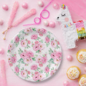 Floral Print Papieren Bordje (Feest)